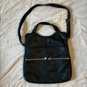Fossil Black Leather Hobo